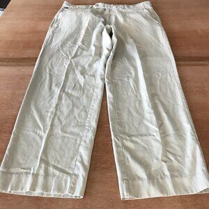 Tommy Bahama Chino Pants Men 34x26 Beige Mid Rise Silk Cotton Stretch 17999